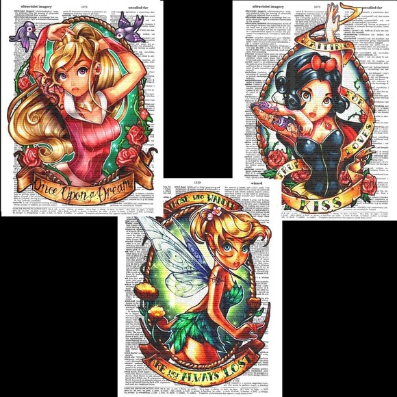 Disney Princess Pinup Art Print Bundle Special - Picture 4 of 7